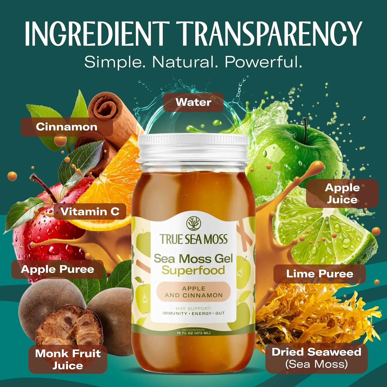 APPLE & CINNAMON SEA MOSS GEL - Image 3
