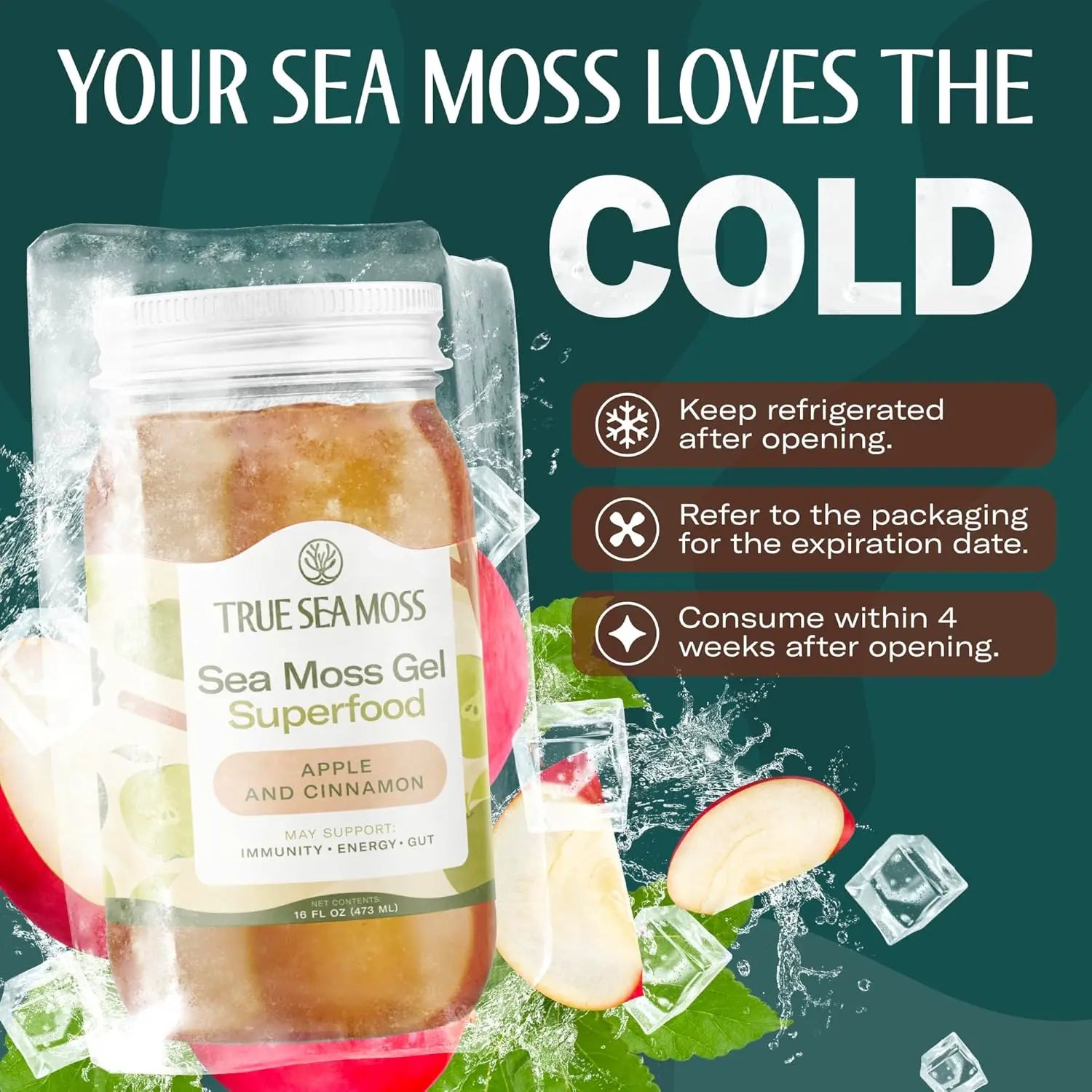 APPLE & CINNAMON SEA MOSS GEL - Image 7