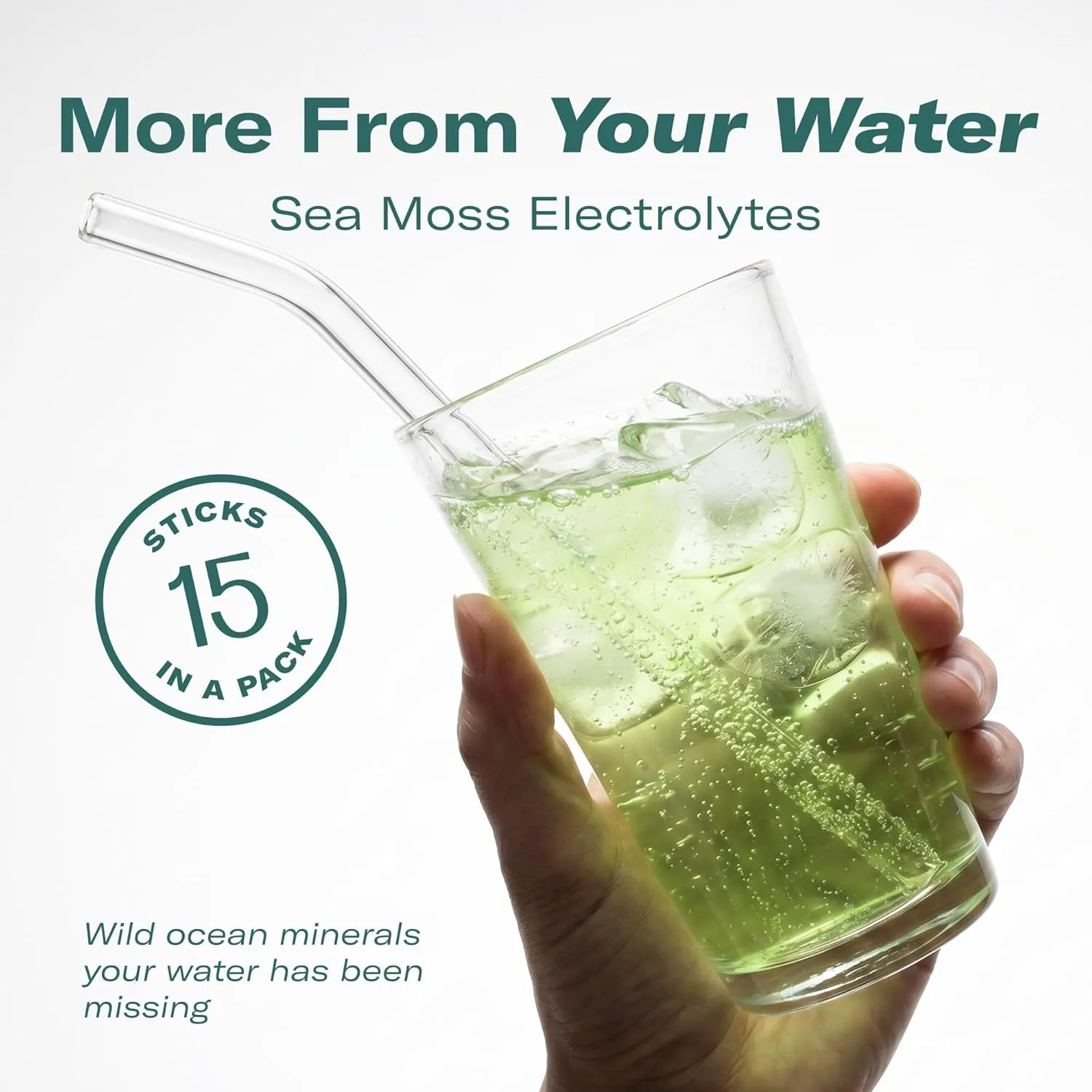TrueSeaMoss Electrolytes Powder Packets – Made in USA – 15 Stickpacks – Hydration Powder with Sea Moss with Potassium – No Sugar Drinks – Lime & Lemon - Image 3