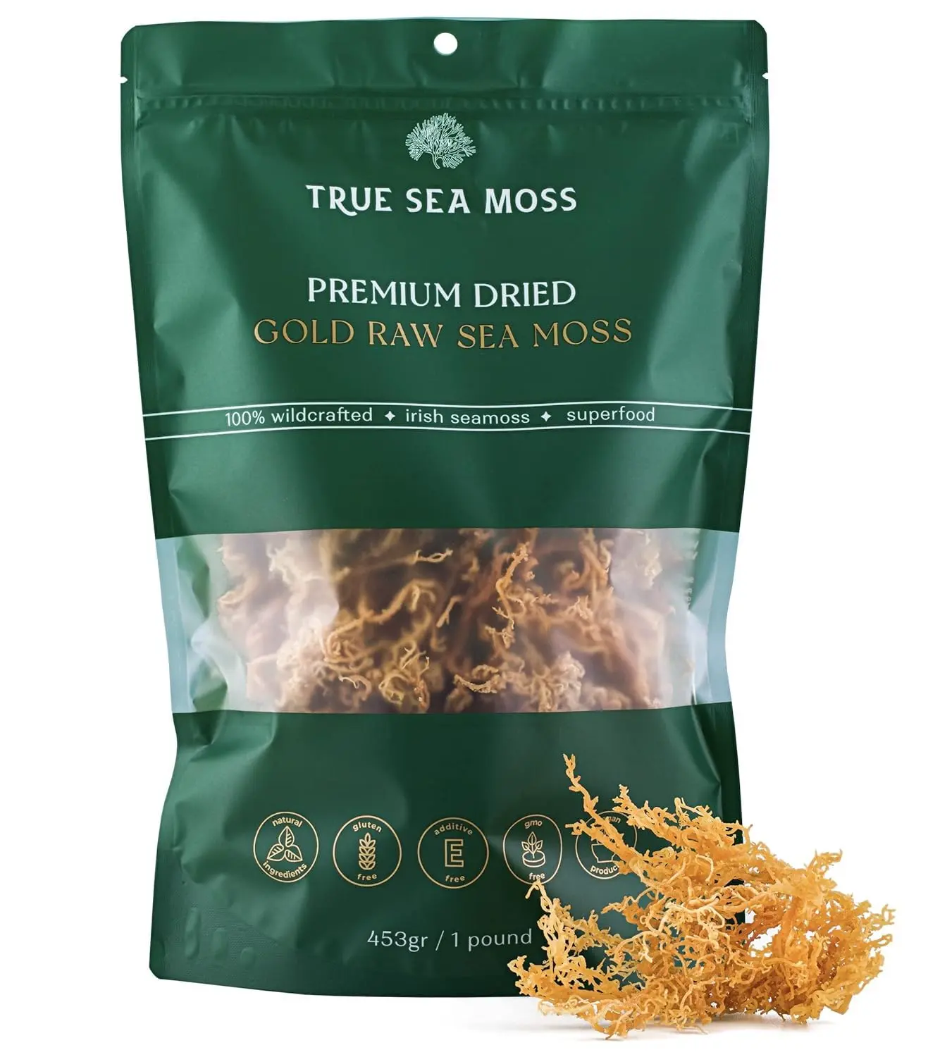 GOLD RAW DRIED SEA MOSS