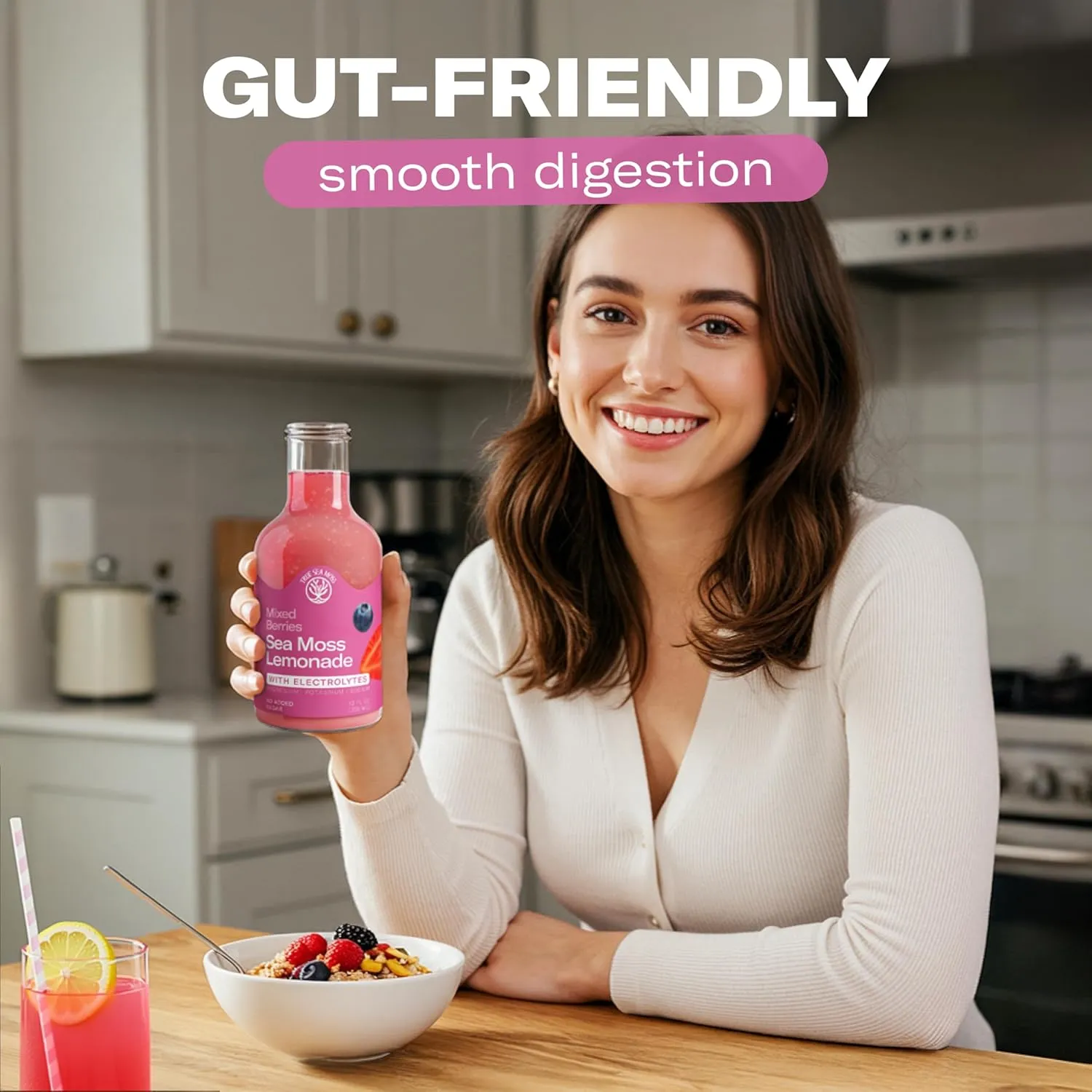 Lemonade - Berry Mix + Electrolytes - - Hydration Drink – 4 × 12 fl oz Bottles – Made in USA - Image 4