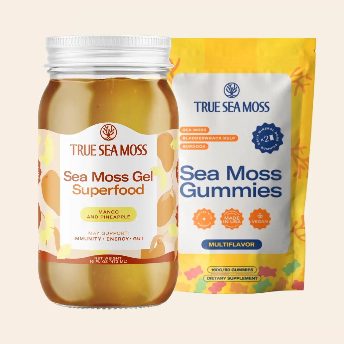 Mango & Pineapple Gel + Sea Moss Gummies
