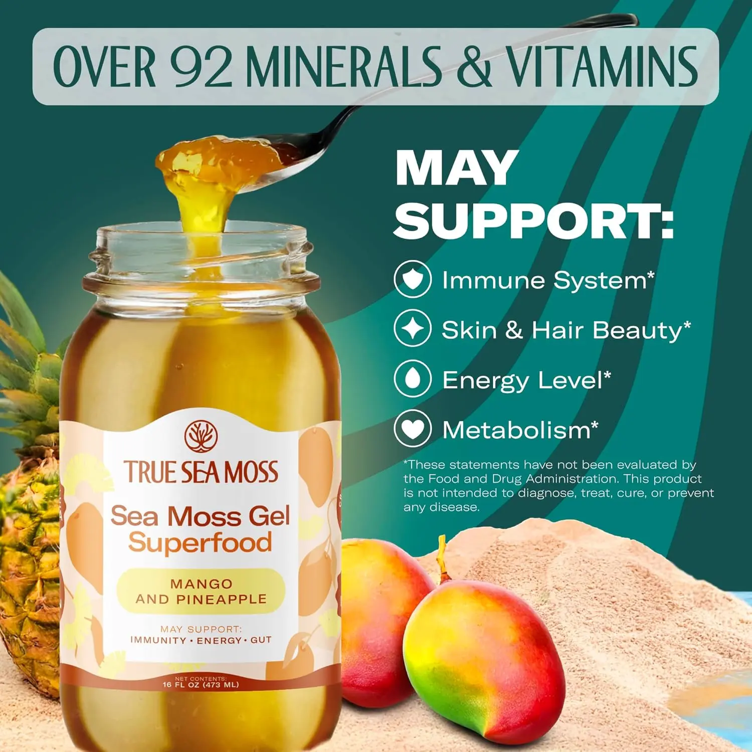 MANGO & PINEAPPLE SEA MOSS GEL - Image 2