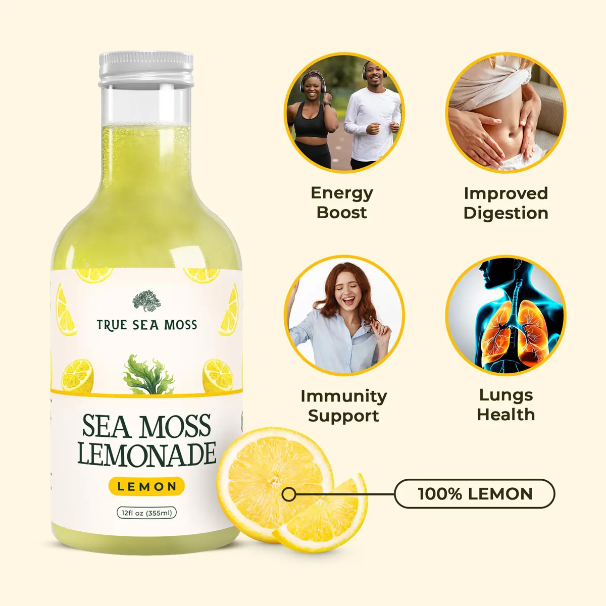 Sea Moss Lemonade with Lemon – TrueSeaMoss - Image 2