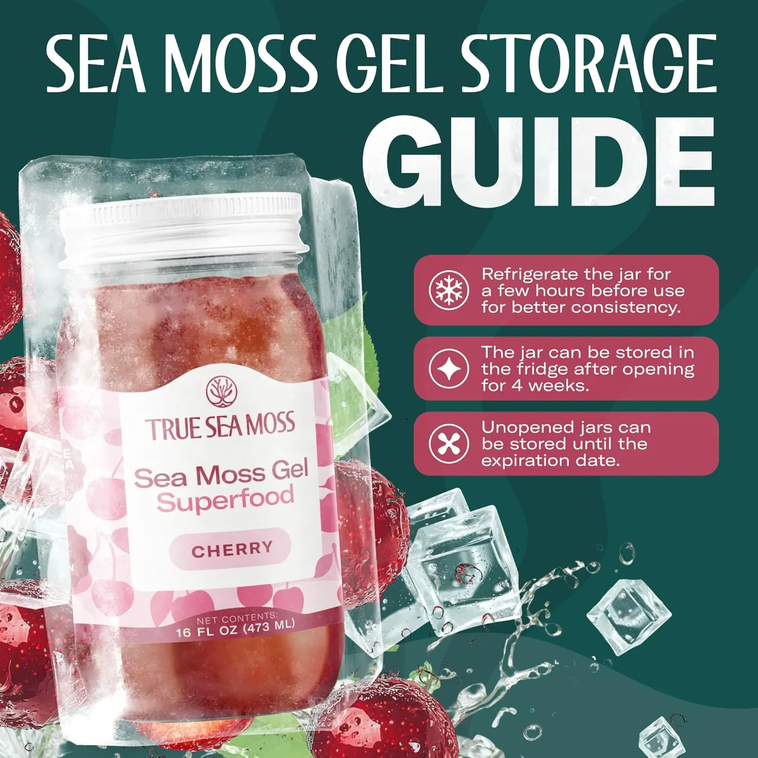 TrueSeaMoss GEL Sea Moss CHERRY - Image 5