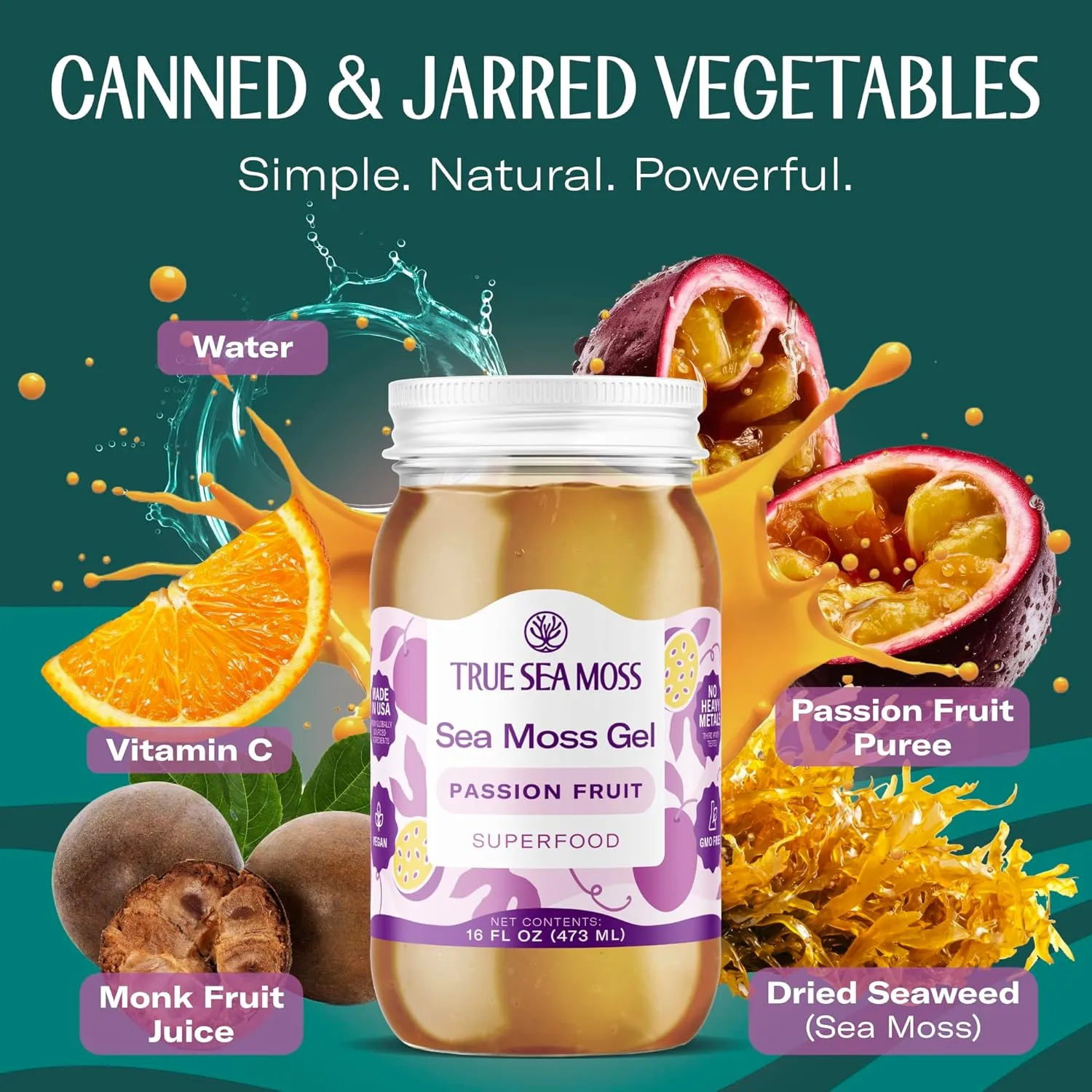 TrueSeaMoss GEL Sea Moss PASSION FRUIT - Image 2