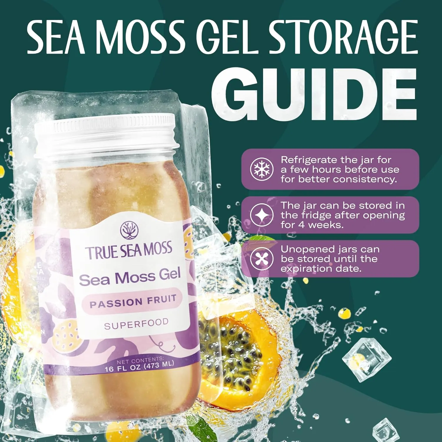 TrueSeaMoss GEL Sea Moss PASSION FRUIT - Image 5